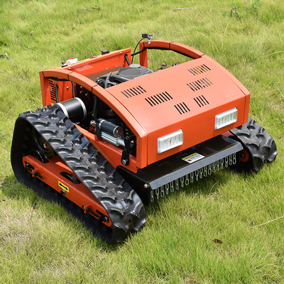 Anti-skid Cheap Price Mini Gasoline Crawler Lawn Mower Garden Remote Control Agricultural Lawn Mower