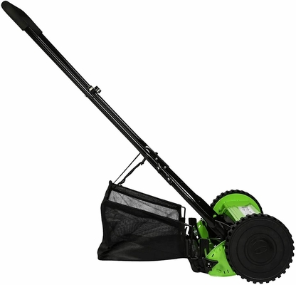 Anti-Slip Hand Push Lawn Mower Yard Mower Lawn Mower Grass Catcher 5 Anti-Slip Manual Blade 12-16IN